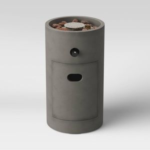 17" Pipestone Outdoor Fire Column - Gray - Project 62 new in BOX